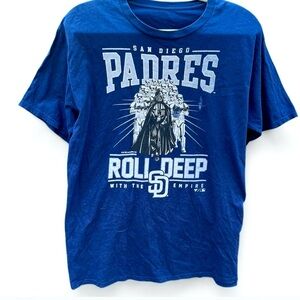 Limited Edition May 4th Star Wars MLB San Diego Padres Blue Graphic T-Shirt